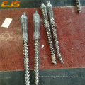 extrusion machine screw cylinder/conical twin screw barrel//twin screw and barrel